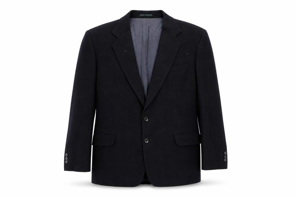 Front view of Etiquette men’s black jacket suit jacket, size 40