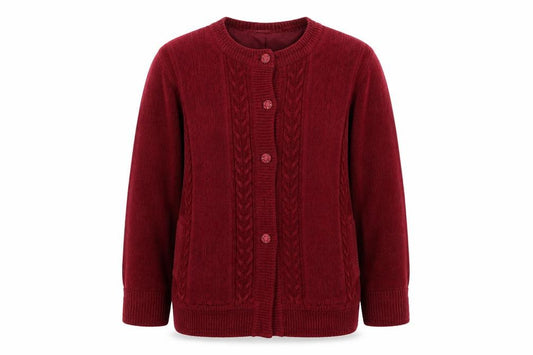 Front view of Reflect Collection women’s red jacket, size M