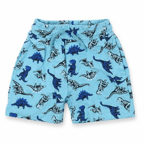 pep&co Boys Blue Geometric  Cropped Trousers Size 9-12 Months  - dinasours