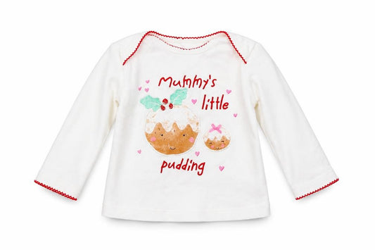 Front view of George girls’ white basic t-shirt, size 6-9, months