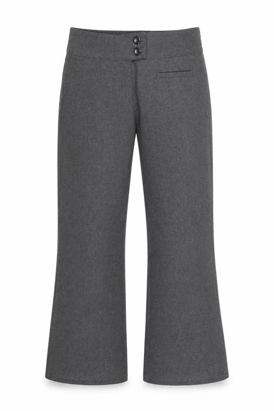 Front view of Marks & Spencer girls’ green capri trousers, size 9, years