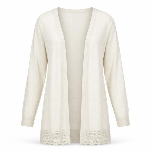 Dorothy Perkins Womens Grey  Knit Cardigan Jumper Size 8