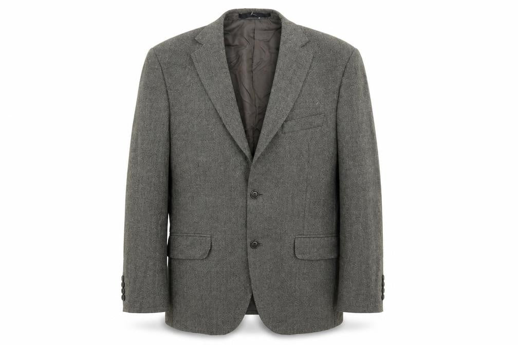Front view of Marks & Spencer men’s grey jacket suit jacket, size 40
