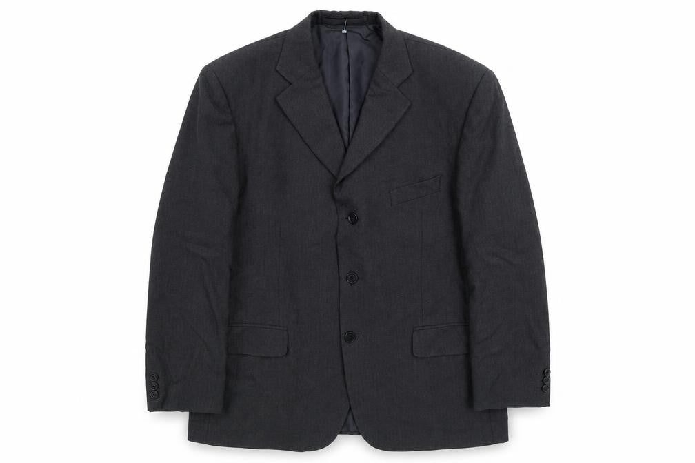 Front view of Marks & Spencer men’s black jacket suit jacket, size 44