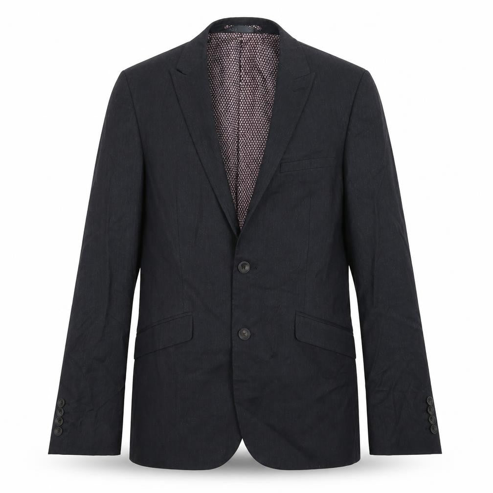 Front view of Marks & Spencer men’s black jacket suit jacket, size 38