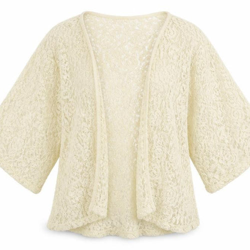 M&Co Girls White Floral  Jacket Coatigan Size 11-12 Years