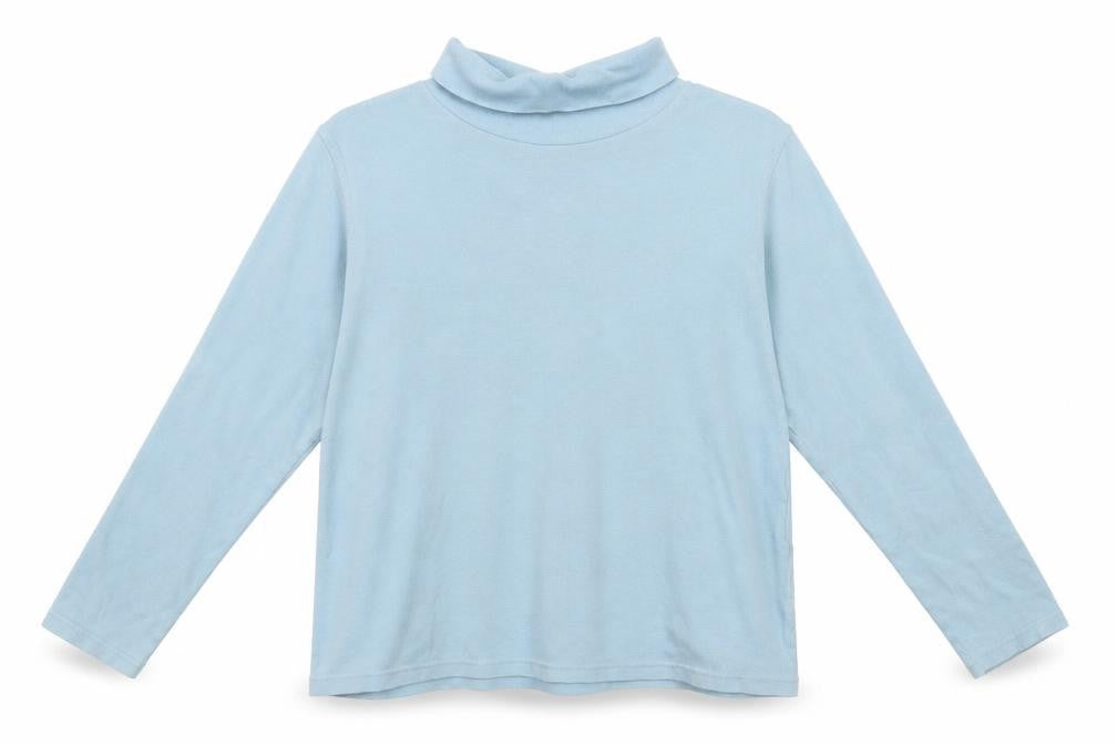 Front view of EMW women’s blue pullover sweatshirt, size L
