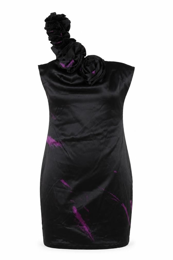 Front view of AX Paris women’s black bodycon, size UK 12