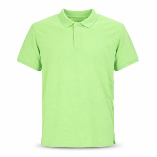 Front view of Dunnes men’s grey polo, size L