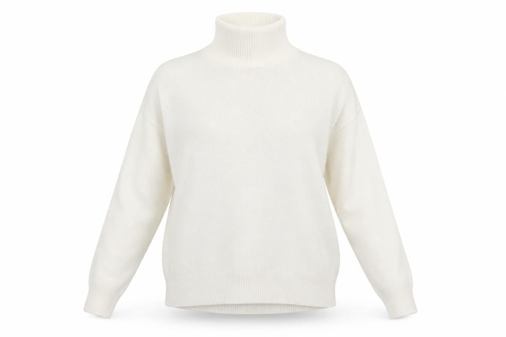Front view of H&M women’s ivory jumper, size S