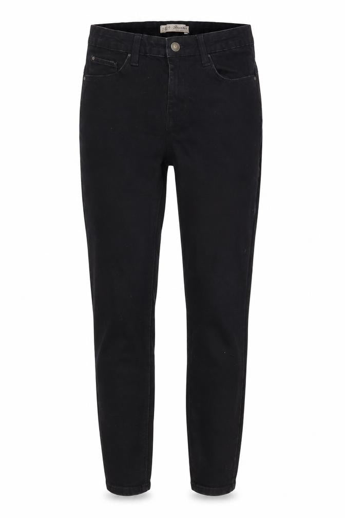 deniem co Womens Black   Straight Jeans Size 12 L28 in