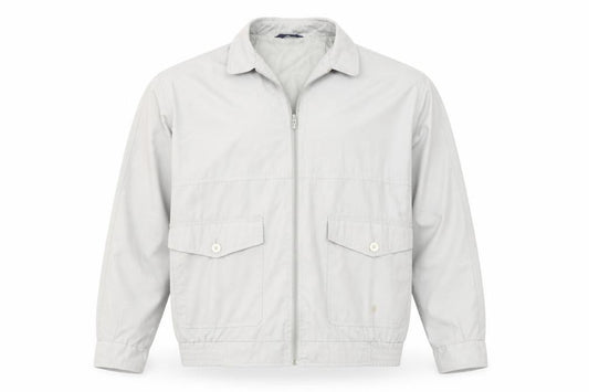 Front view of Littlewoods men’s grey jacket, size 42