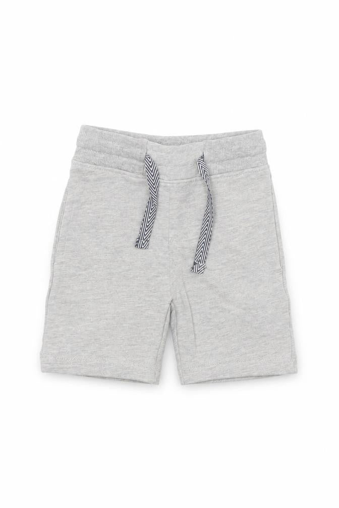 Front view of Preworn Baby Grey Cropped Trousers, size 9, Months