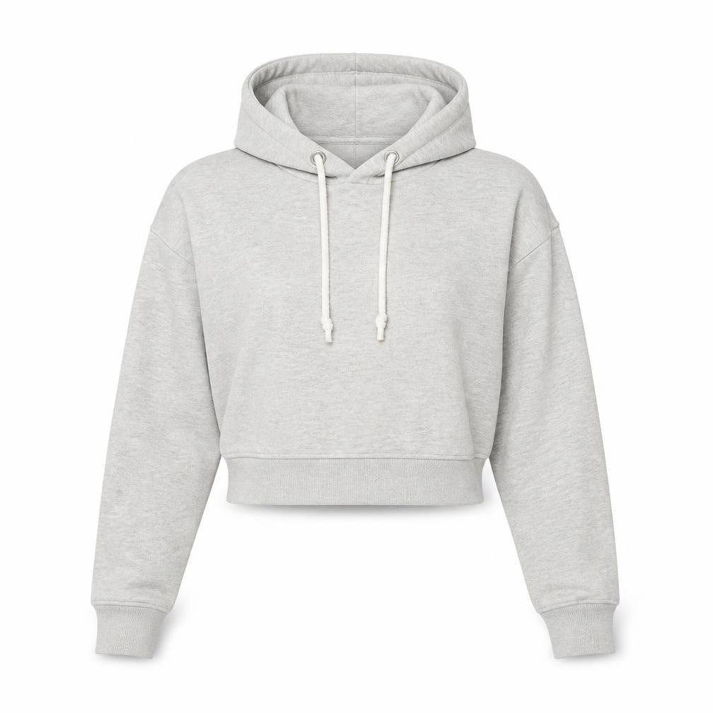 Front view of Primark women’s grey pullover hoodie, size XS