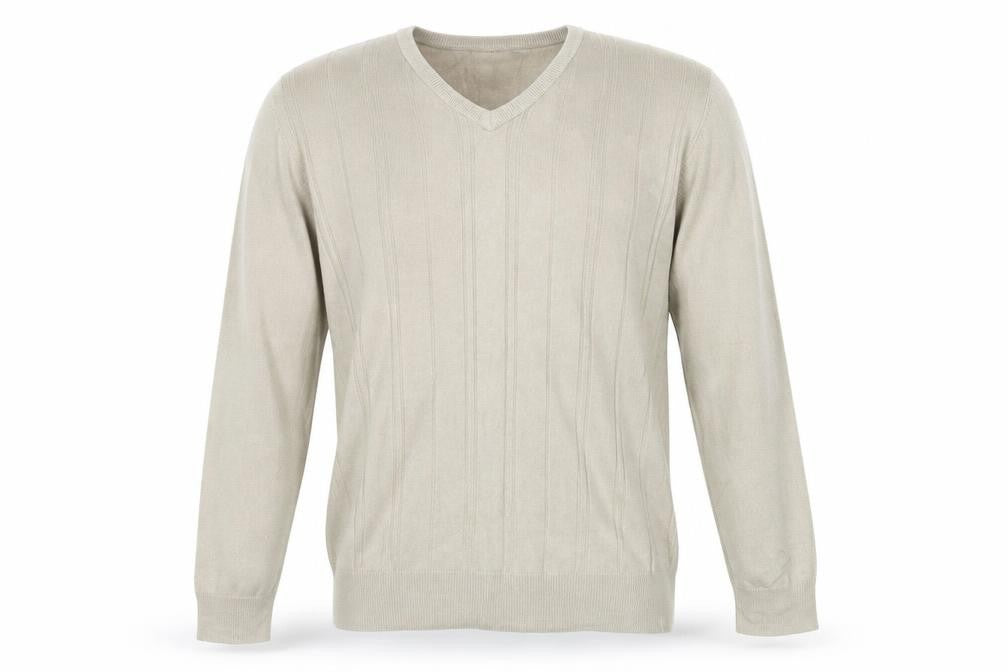 Front view of Marks & Spencer men’s green jumper, size L