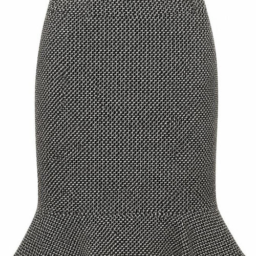 BHS Womens Black Check  Straight & Pencil Skirt Size 10