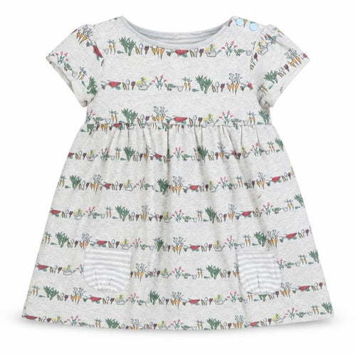 Mini Club Baby Grey Floral  Shift  Size 9-12 Months