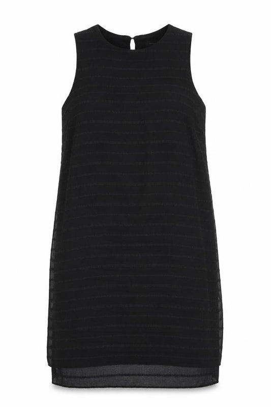 Front view of Papaya women’s black basic blouse, size UK 14