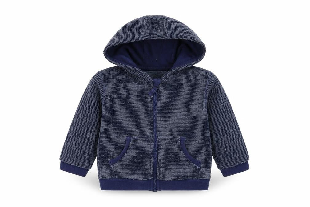 Front view of Tu Baby Blue Jacket, size 12-18, Months