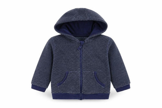 Front view of Tu Baby Blue Jacket, size 12-18, Months