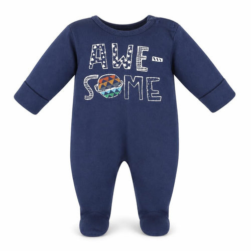 NEXT Boys Blue   Babygrow One-Piece Size Newborn  - BUILT IN MITTENS