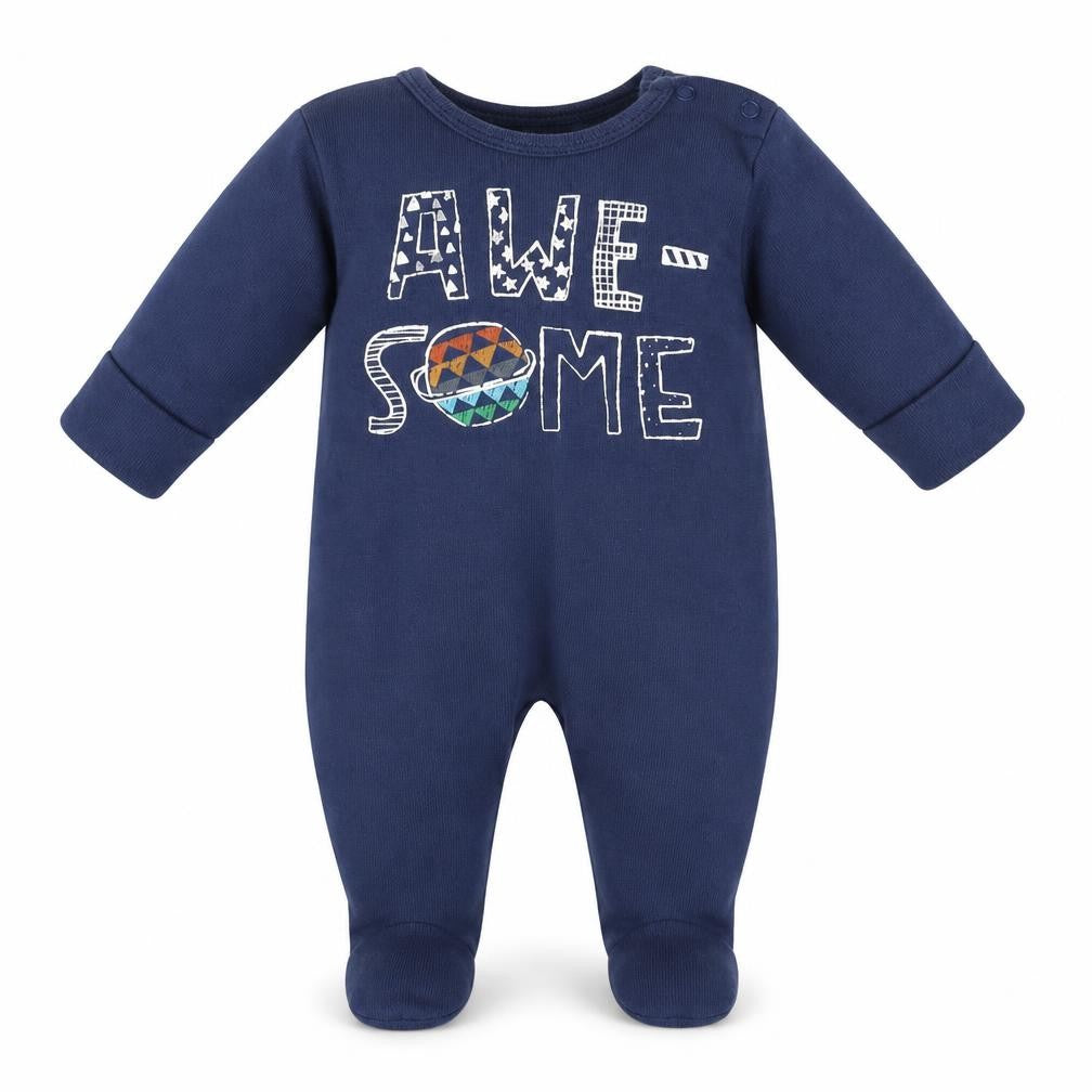 NEXT Boys Blue   Babygrow One-Piece Size Newborn  - BUILT IN MITTENS