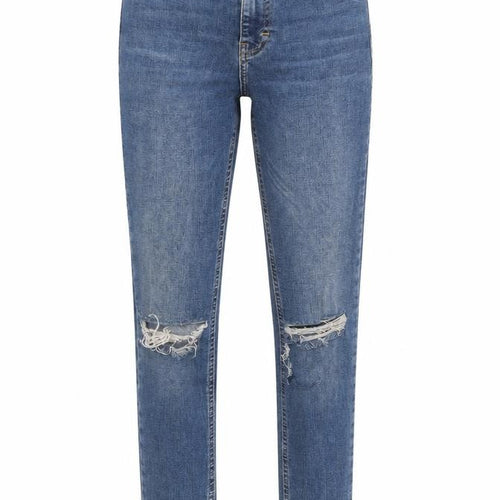 Topshop Womens Blue   Straight Jeans Size 25 in L28 in