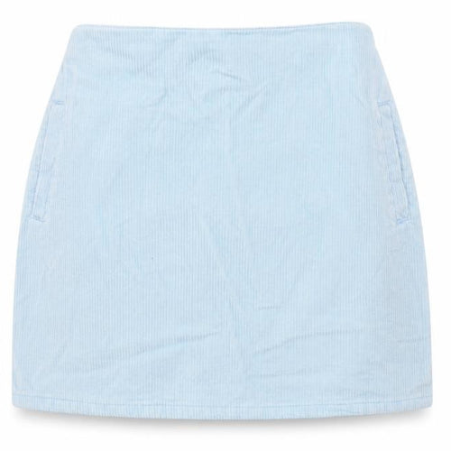 New Look Womens Blue  Corduroy A-Line Skirt Size 10