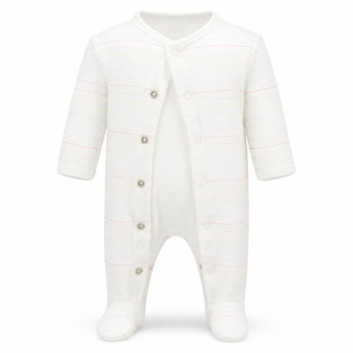 NEXT Baby White Striped  Babygrow One-Piece Size Newborn