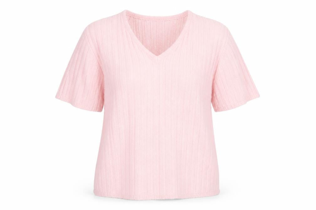 Front view of Classique women’s pink jumper, size M