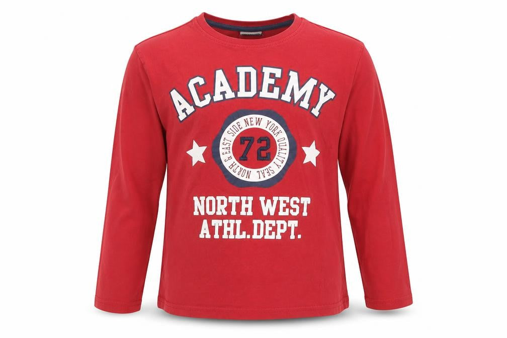 Pia Italia Boys Red   Basic T-Shirt Size 11-12 Years  - Academy North West