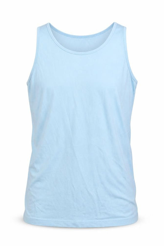 Front view of French Connection men’s blue basic casual, size S