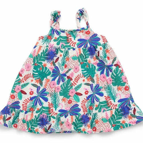 F&F Girls White Fair Isle  A-Line  Size 9-12 Months