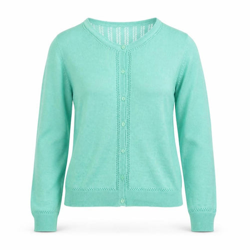INDISKA Womens Green Geometric  Cardigan Jumper Size L