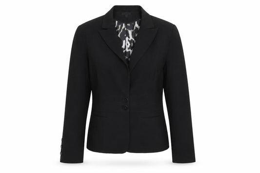 Front view of Next women’s black jacket suit jacket, size UK 10