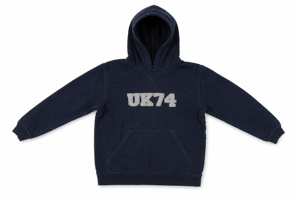 Front view of George boys’ blue pullover hoodie, size 10, years