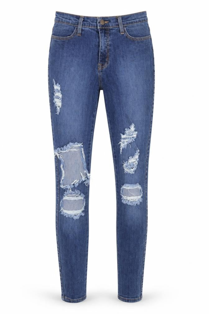 Fashion Nova Womens Blue  Denim Skinny Jeans Size 28 in L29 in