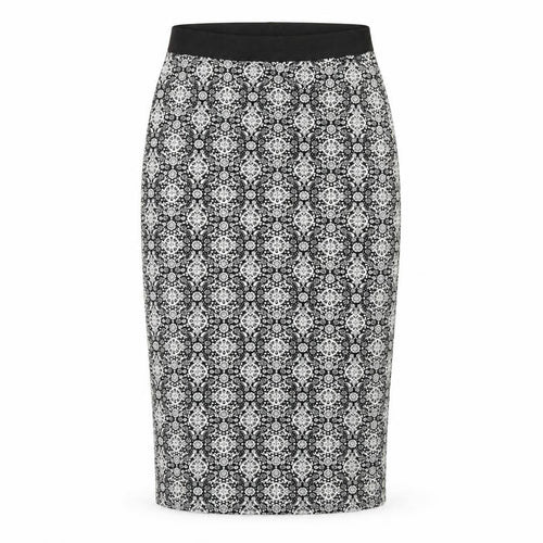 George Womens White Fair Isle  Bandage Skirt Size 10