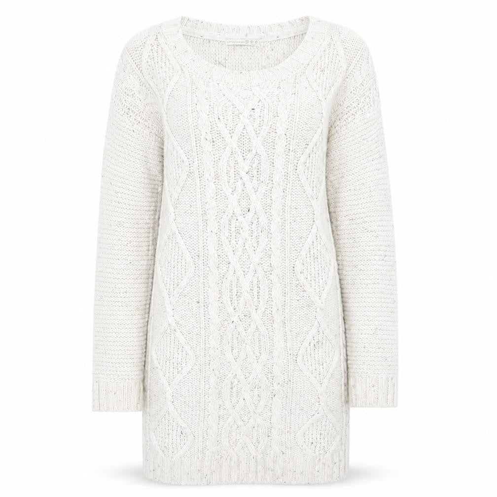 Front view of Primark women’s beige jumper, size UK 10