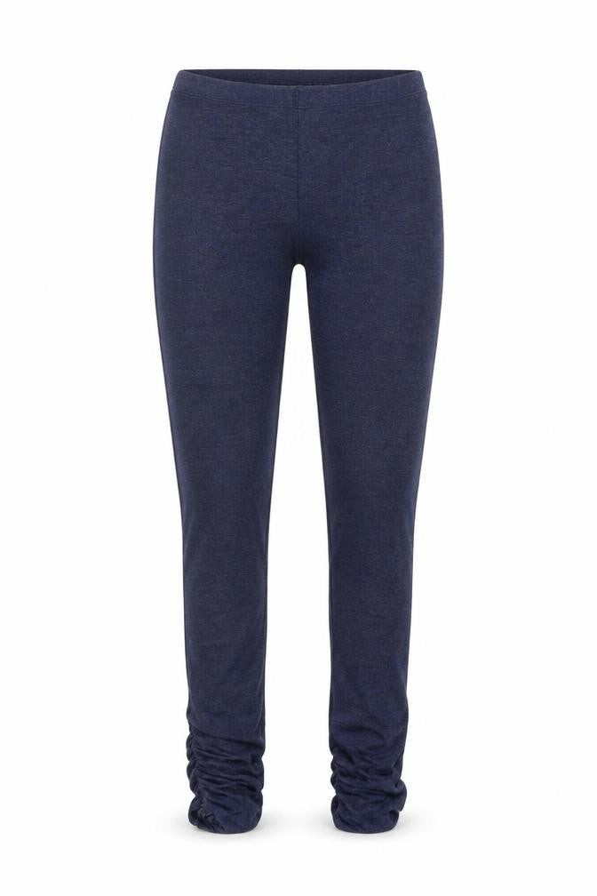 Front view of Papaya women’s blue leggings, size UK 10, 31-inch leg