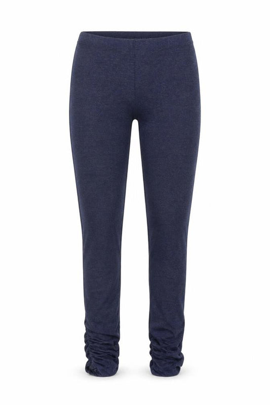 Front view of Papaya women’s blue leggings, size UK 10, 31-inch leg