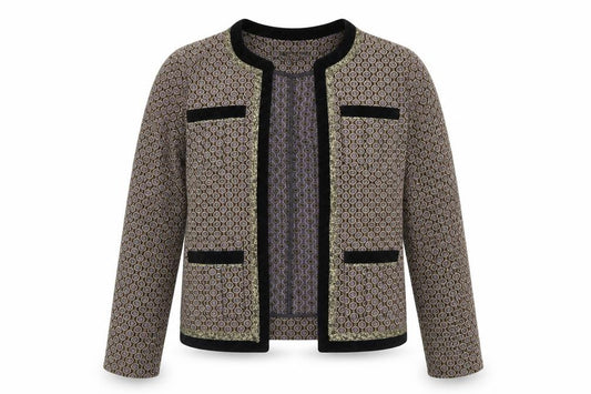 Front view of Next women’s multicoloured jacket coatigan, size UK 8
