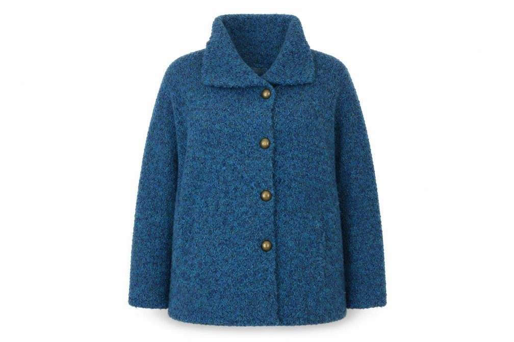 CasualComfort Womens Blue   Overcoat Coat Size 16