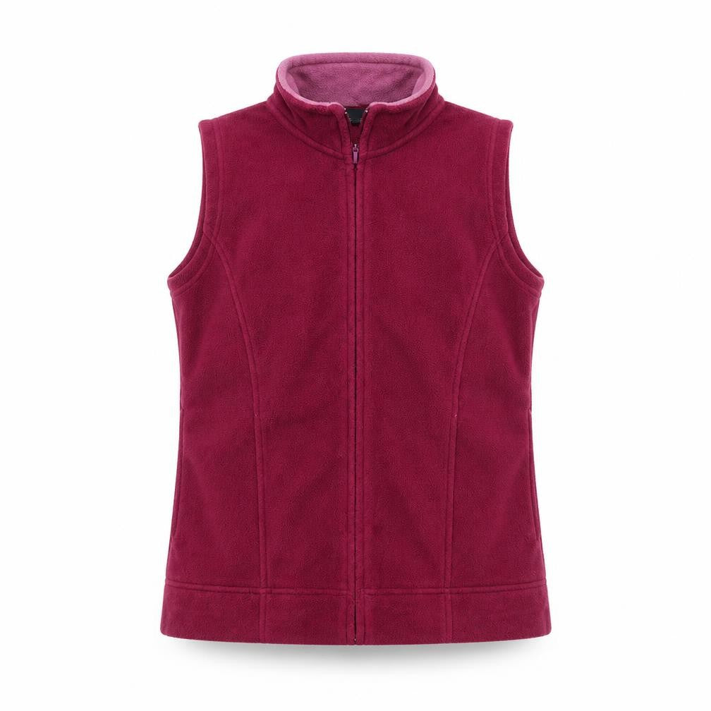 Front view of Isle women’s red jacket, size S