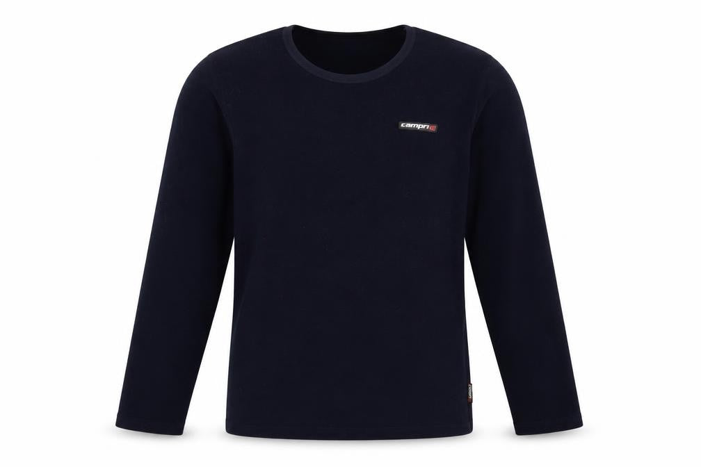 Front view of Campri women’s blue basic t-shirt, size M