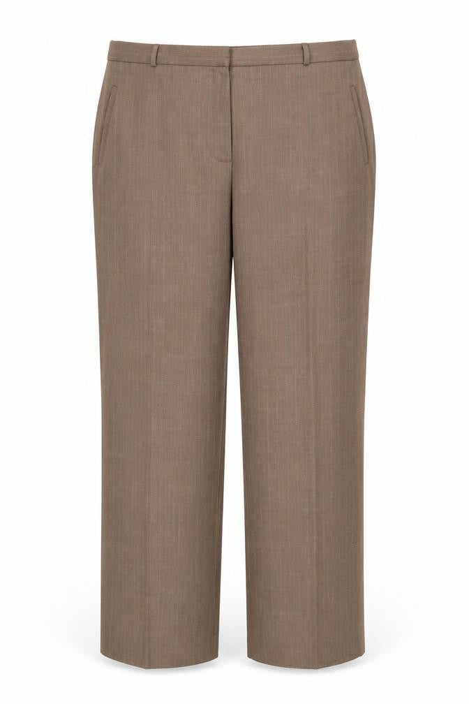 BHS Womens Beige Striped  Trousers  Size 20 L27 in