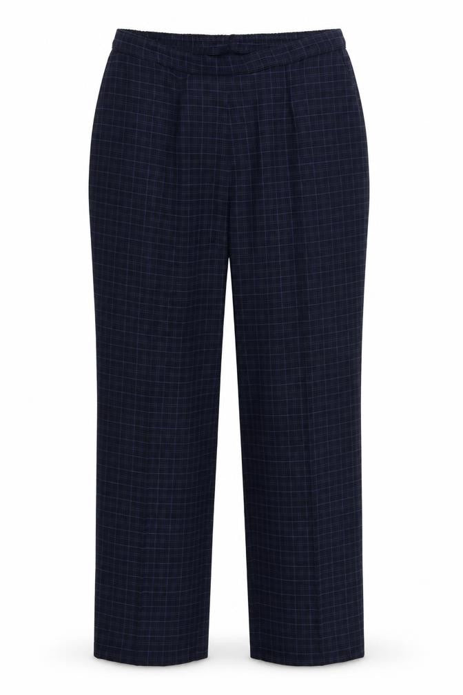 Preworn Womens Blue Check  Trousers  Size 14 L27 in