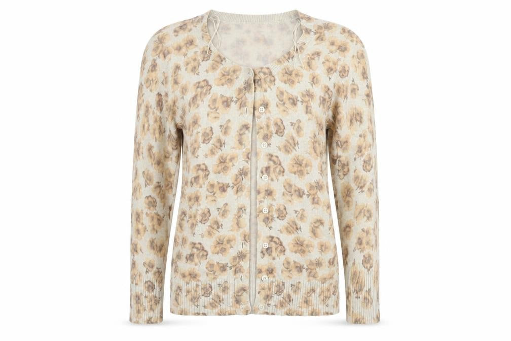 Topshop Womens Brown  Knit Cardigan Jumper Size 12