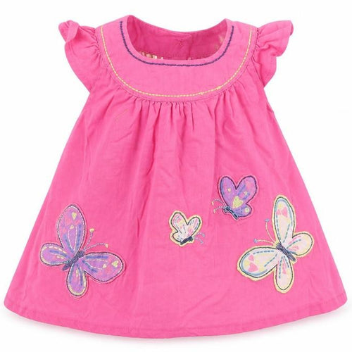 st bernard Girls Pink   A-Line  Size 6-9 Months  - Butterflies