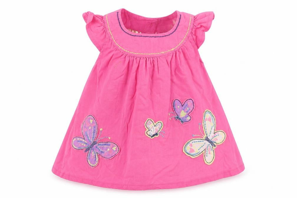 st bernard Girls Pink   A-Line  Size 6-9 Months  - Butterflies